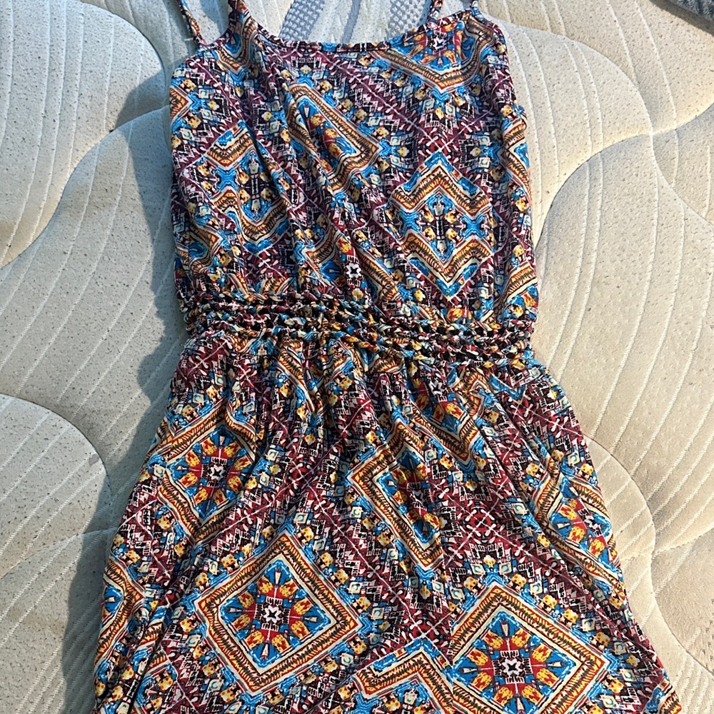Colorful Geometric Print romper